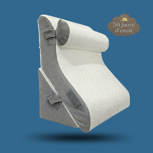 Coussin Nomadys Apaisant vue produit 2, mousse à mémoire de forme douce pour soulager hanches et genoux.