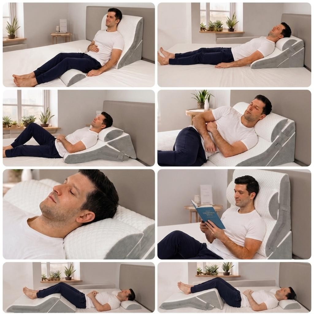 Coussin Nomadys Essentiel vue produit 6, zoom sur la mousse haute densité et la couture de qualité.