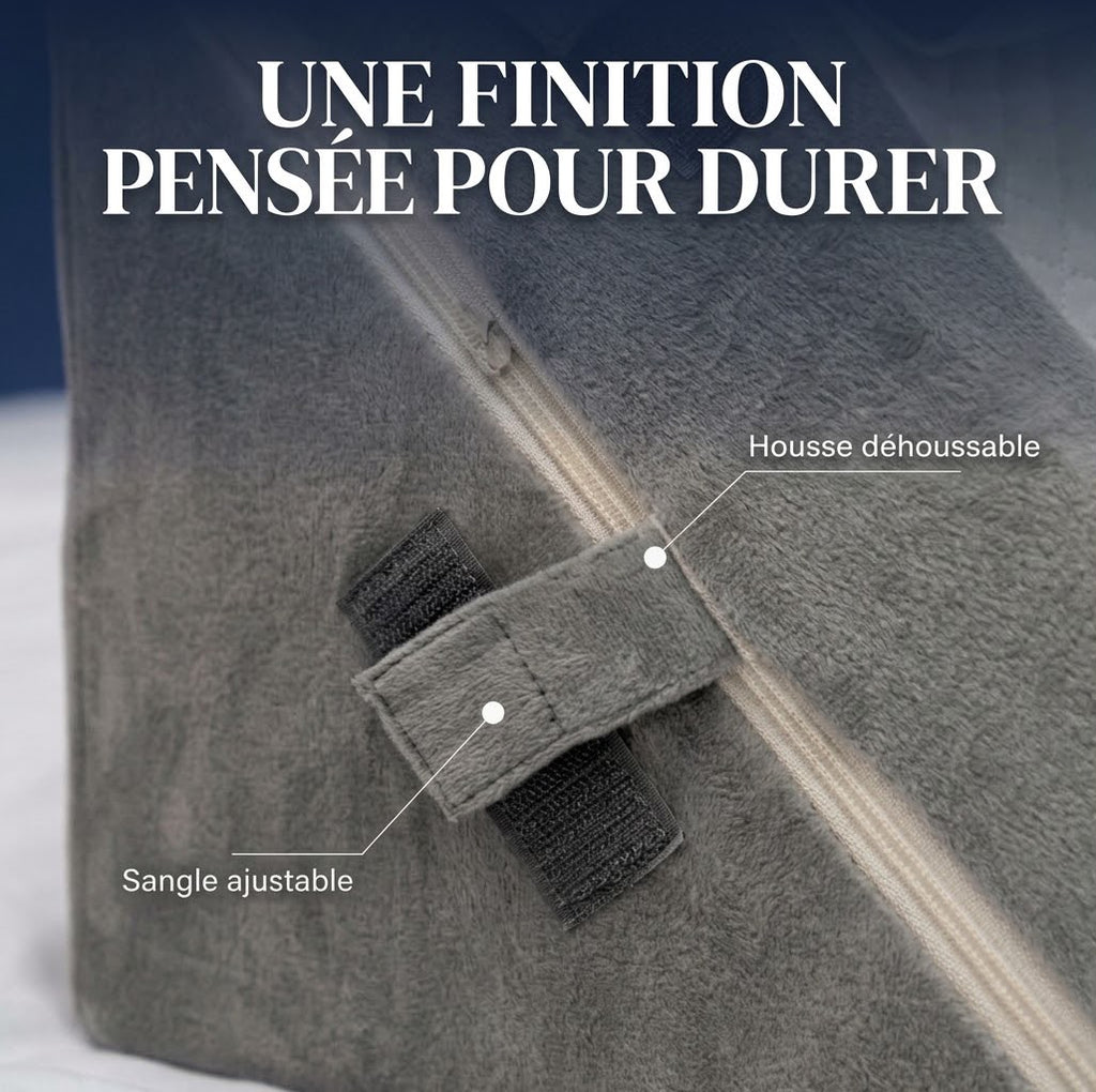 Mon Nomadys Morpho – Oreiller ergonomique incliné Lecture Lit - Modulable à Mémoire de Forme